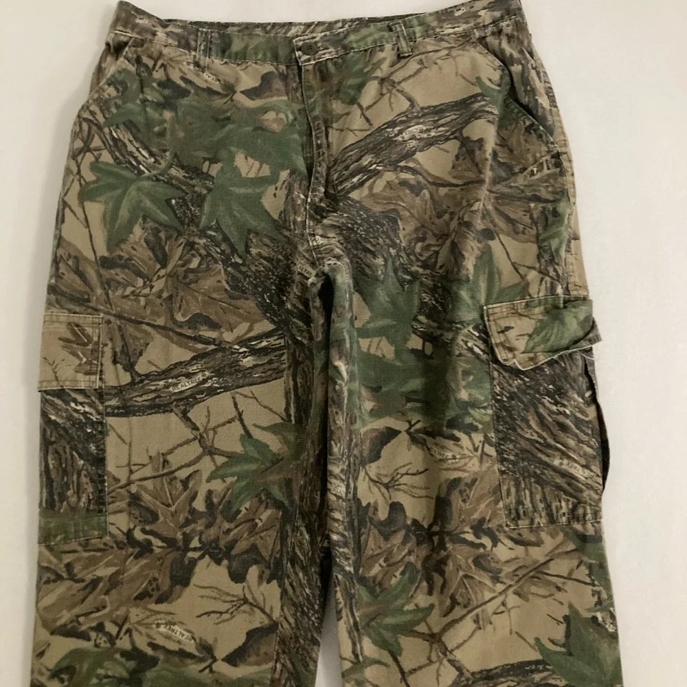 Vtg Realtree Camouflage Cargo Pants Mens 38x31 Ripstop Hunting Outdoors Gorpcore